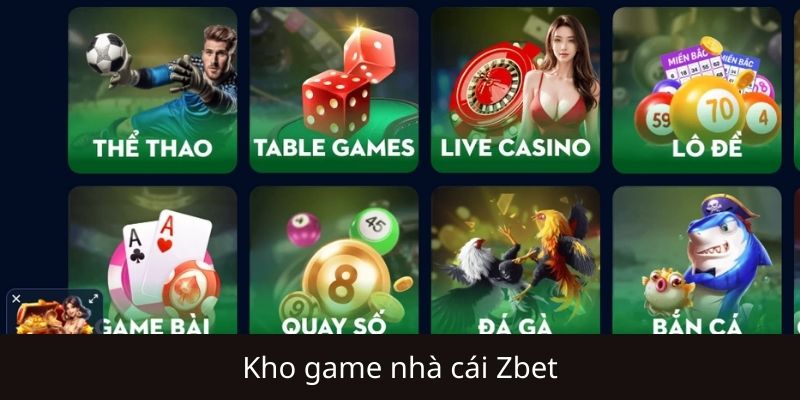 Hệ sinh thái cá cược đa dạng tại Zbet